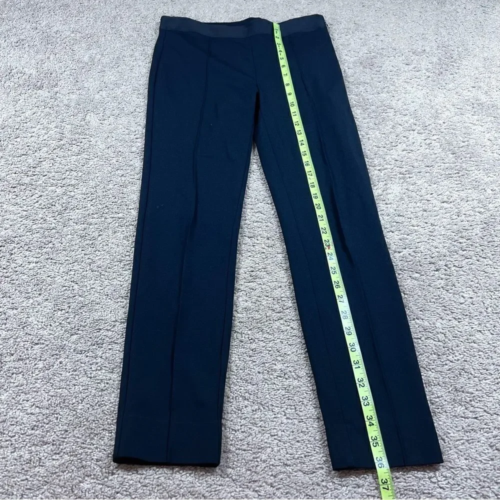 Everlane The Stretch Ponte Knit Skinny Pant Black Side Zip Size 6